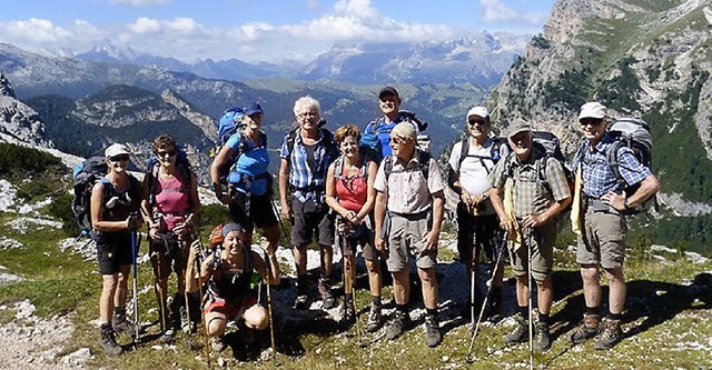 Kanderner Hochtouristen  waren fnf Tage lang durch die Dolomiten unterwegs.   | Foto: privat