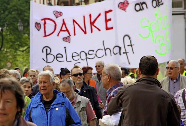 Demonstriert hat die Brgerinitiative ...rat Martin Kistler in der Kreisstadt.   | Foto: Archivbild: Gerd Leutenecker