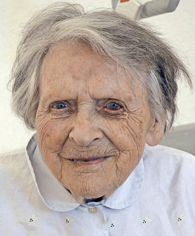 Klara Schmies wird <NurPrint>heute</NurPrint>  100 Jahre alt.   | Foto: Georg Diehl