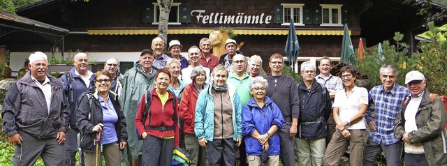 Die Gruppe des Breisacher Schwarzwaldv...gaststtte &#8222;Fellimnnle&#8220;.   | Foto: Ottmar Faller