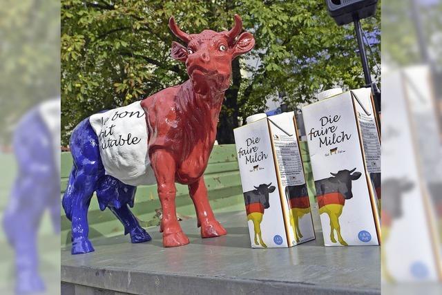 Milchbauern demonstrieren fr hhere Preise