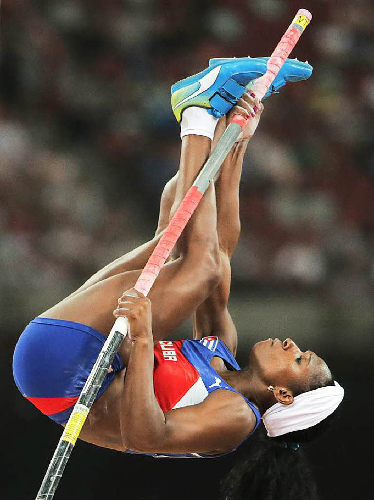 Yarisley Silva aus Kuba gewann die Goldmedaille im Stabhochsprung.