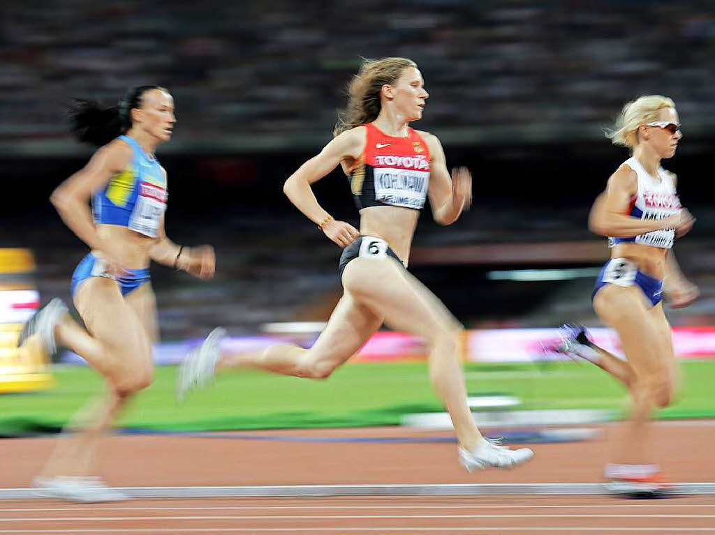 Fabienne Kohlmann aus Wrzburg beim Halbfinale ber 800 Meter