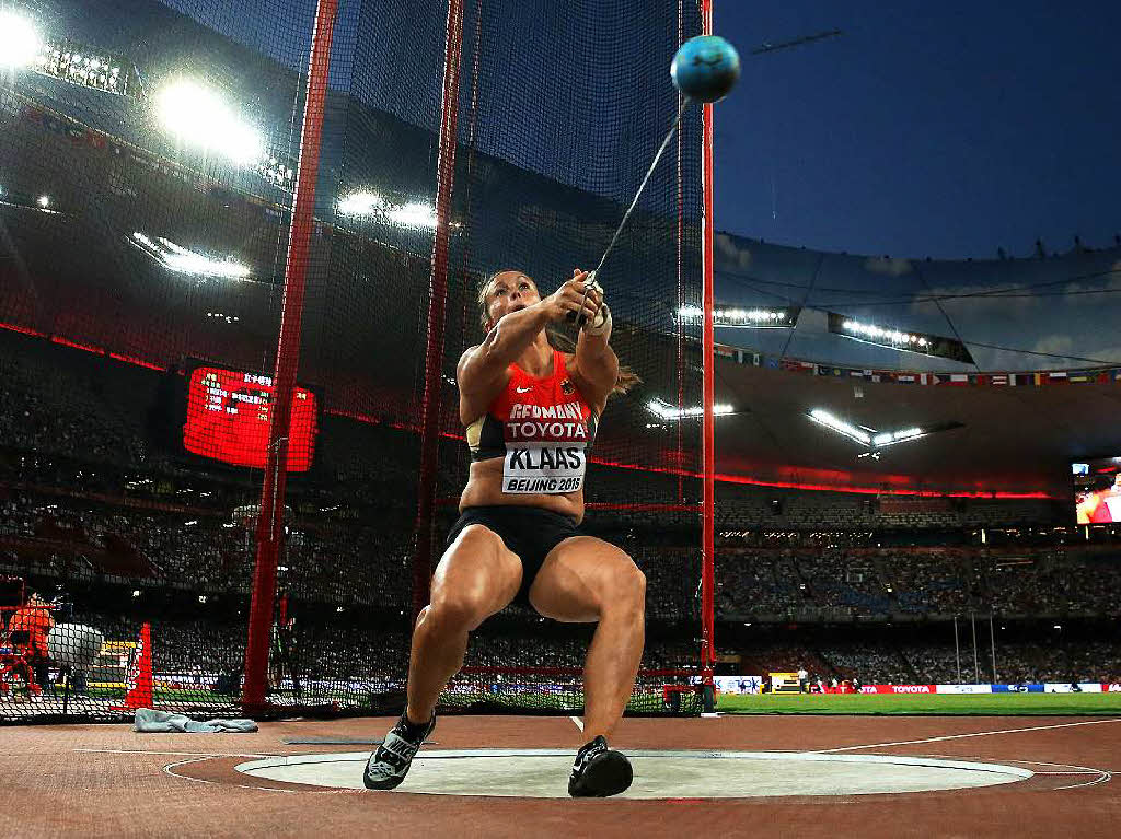 Kathrin Klaas wurde mit ihrer persnlichen Saison Bestweite von 73,18 Metern Sechste  im Hammerwurf.