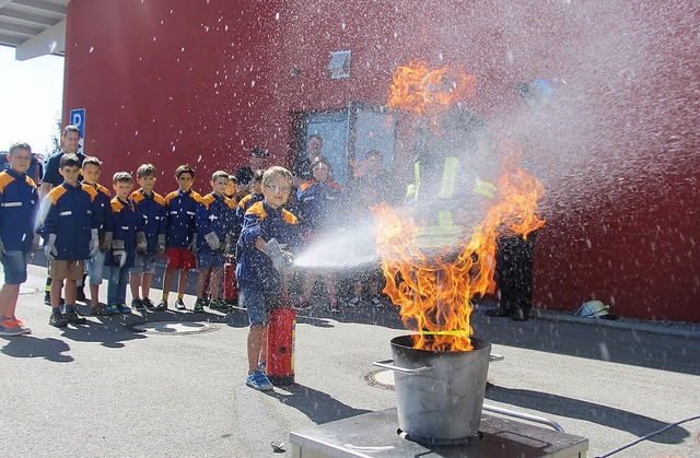 Hei her ging es fr die Kinder bei der Murger Feuerwehr.   | Foto: Feuerwehr