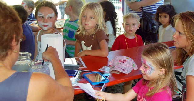 Begeisterte Kinder am Spielenachmittag in Vrstetten   | Foto: Pia Grttinger