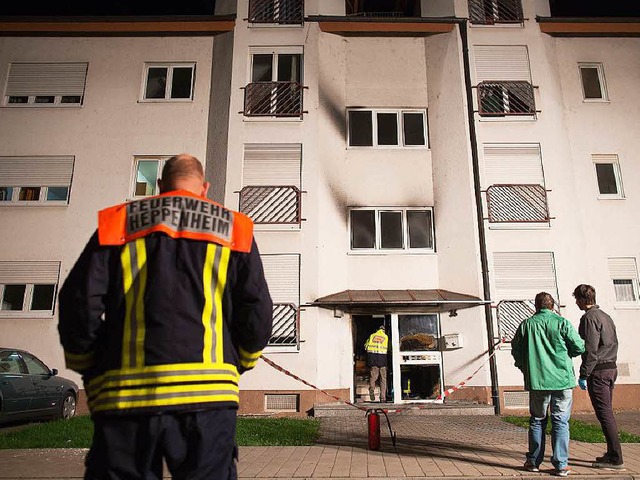 In einem Flchtlingsheim in Heppenheim... gebrannt. Ein Fall von Brandstiftung?  | Foto: dpa
