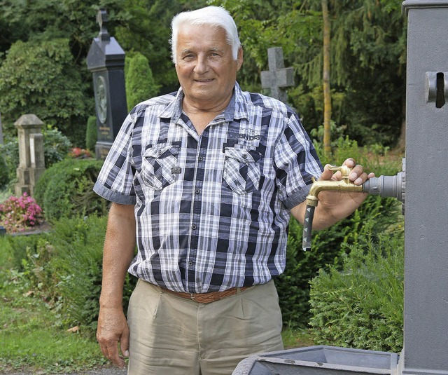 Horst Andrysiak kommt gerne an seine alte Wirkungssttte zurck.   | Foto: Peter Heck