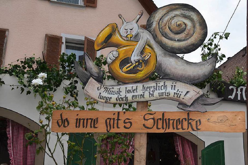 Regional und traditionsreich: Das Schnecke-Fescht in Pfaffenweiler. (Foto: Nikola Vogt) Regional und traditionsreich: Das Schnecke-Fescht in Pfaffenweiler. (Foto: Nikola Vogt)