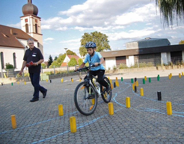 Nicht auf die Schnelligkeit kam es bei...rn auf die Beherrschung des Fahrrads.   | Foto: Hagen Spth