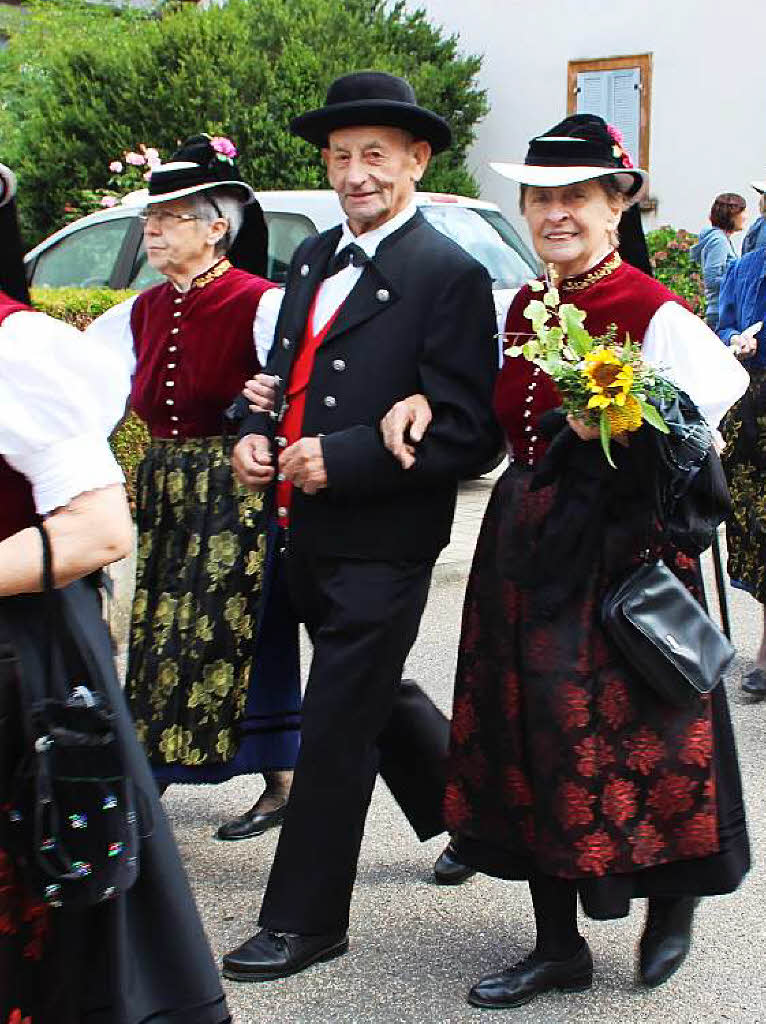 Der Musikverein Obersimonswald und der Brauchtumsverein Simonswldertal.