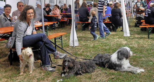 Unter den Besuchern des  Tierheimfestes waren nicht nur Zweibeiner.   | Foto: Wolfgang Knstle