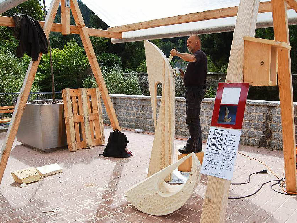 Eine kunstvoll strukturierte 20 ist der Beitrag von Stefan Ester aus Garmisch-Patenkirchen zum Symposium. Sie bleibt der Stadt erhalten.