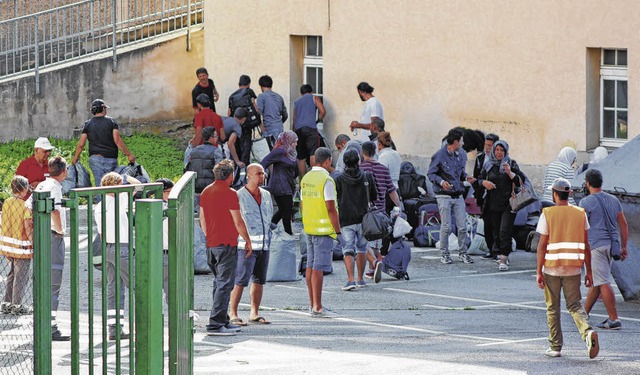 In diesen Tagen ist das Regierungsprs... Donaueschingen untergebracht worden.   | Foto: Michael Pohl