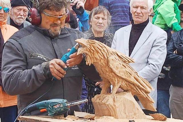 Fotos: Vom Holzklotz zur Skulptur in 40 Minuten