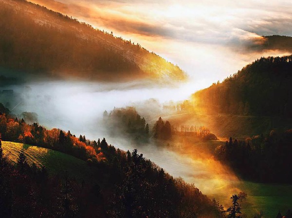 Blick vom Schweizer Belchen, aufgenommen von Christian Engel aus Rheinfelden.