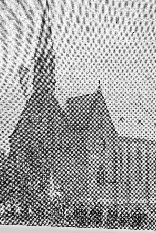 Die erste evangelische  Kirche  in Wehr wurde 1891 eingeweiht.  | Foto: Hansjrg Bader