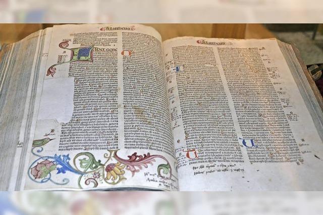 Bibelausstellung mit Exemplaren vom 15. Jahrhundert bis heute