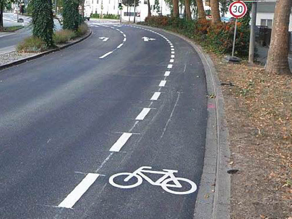 Sicherer Radfahren mit Schutzstreifen Lahr Badische Zeitung