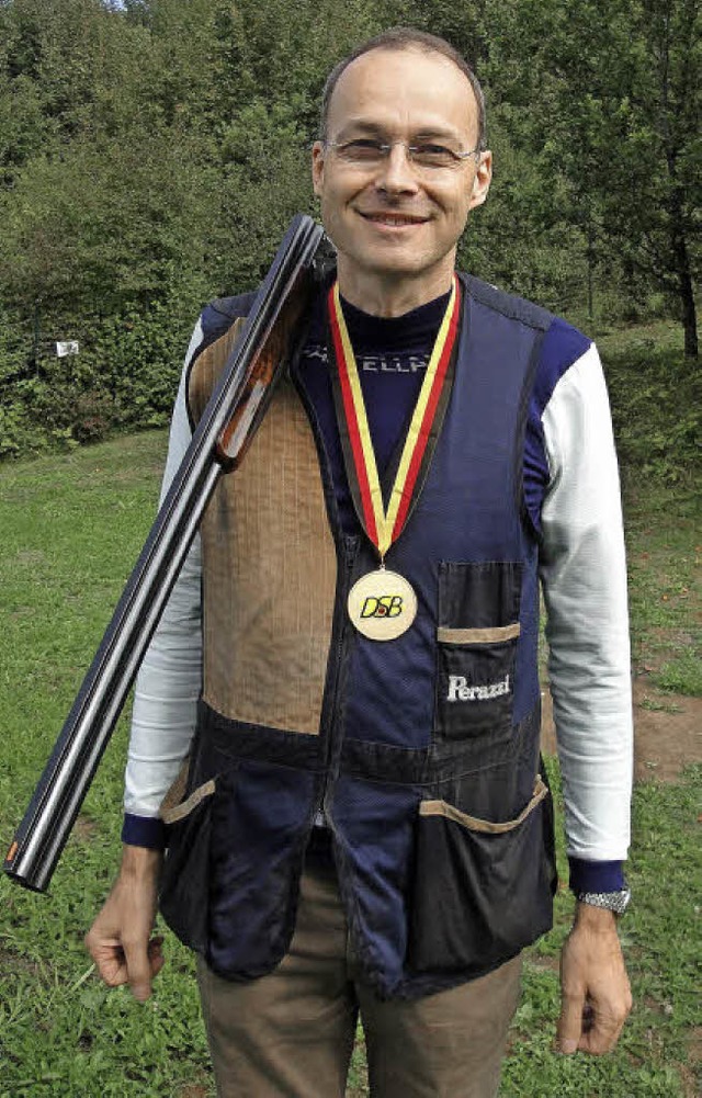 Seit dem Wochenende der beste Trap-Sch...r Altersklasse: Ralf Eckert aus Wehr    | Foto: Hansjrg Bader