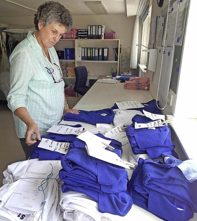 Sauberkeit ist das hchste Gebot fr H...iterin Elvira Stelding vom Brgerheim.  | Foto: Claudia Gempp