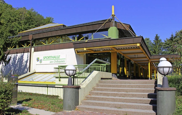 Die Sporthalle am Chilbiplatz in Walds...d zur Notunterkunft fr Asylbewerber.   | Foto: Susann Klatt-D&#8217;Souza