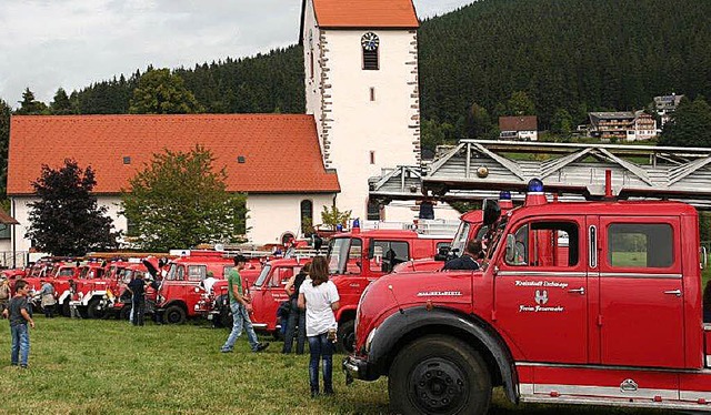 Historische Feuerwehrfahrzeuge werden ... das Gertehaus in Saig zu sehen sein.  | Foto: Feuerwehr