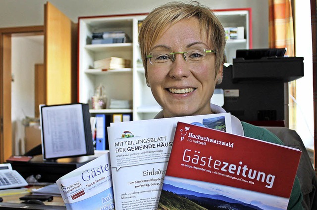 Kathleen Mnicke bert nicht nur die G...t, das Gstejournal oder das der HTG.   | Foto: Cornelia Liebwein