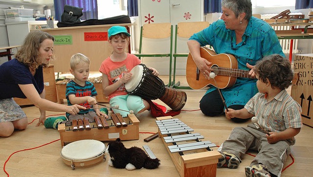 Schon fr die  Kleinsten wartet  die Musikschule mit eigenen Angeboten auf.   | Foto: OUNAS-KRUSEL