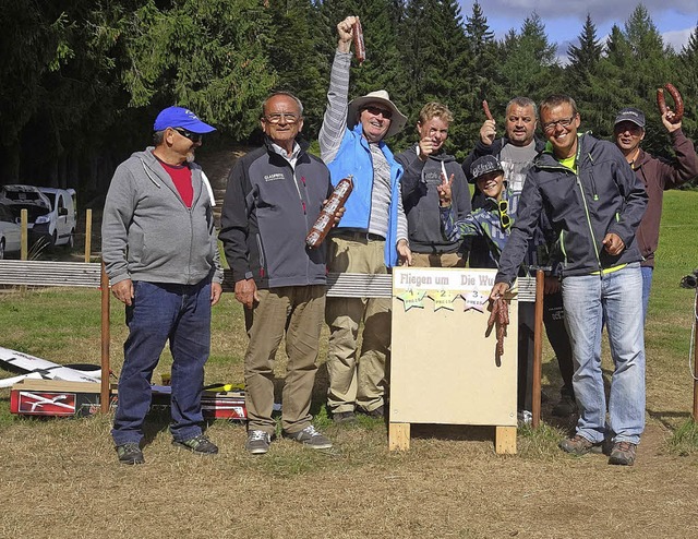 Buchstblich um die Wurst ging&#8217;s...liegen der Modellfluggruppe Gersbach.   | Foto: ZVG