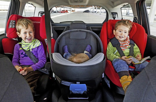  ADAC | Angeschnallt und im richtigen Sitz sind Kinder bei der Autofahrt sicher  | Foto: ADAC