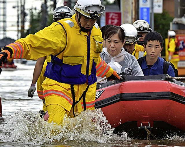 Rettungsaktion in Japan   | Foto: AFP