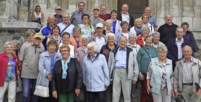 Auf der Treppe des Haupteingangs des R...Bonndorf-Wutach zum Gruppenfoto.        | Foto: privat