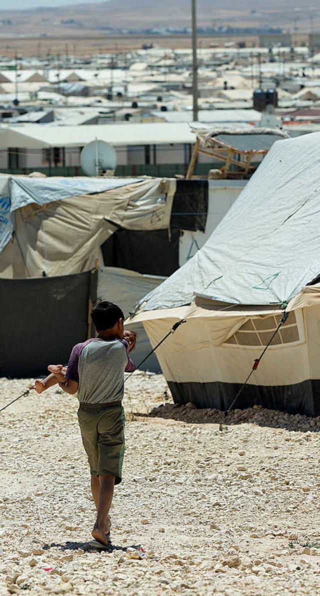 Steinmeier besucht Flchtlingslager in Jordanien  | Foto: Jrg Carstensen