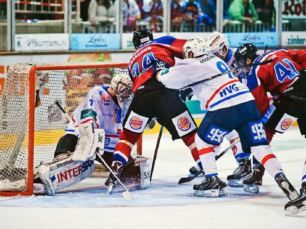 Debt in der zweiten Liga: Der EHC Freiburg musste gegen die Heilbronner Falken an.