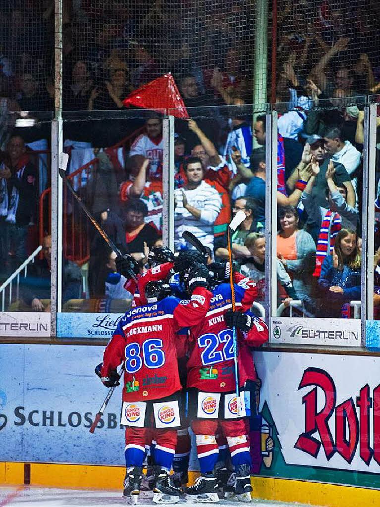 Debt in der zweiten Liga: Der EHC Freiburg musste gegen die Heilbronner Falken an.