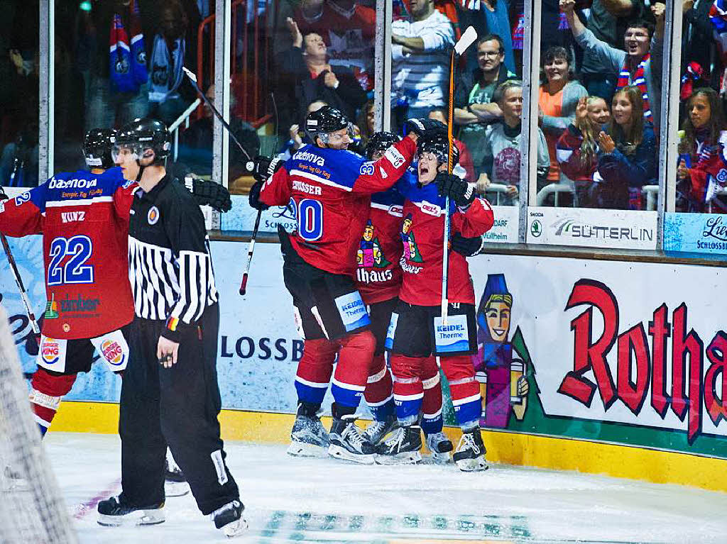 Debt in der zweiten Liga: Der EHC Freiburg musste gegen die Heilbronner Falken an.