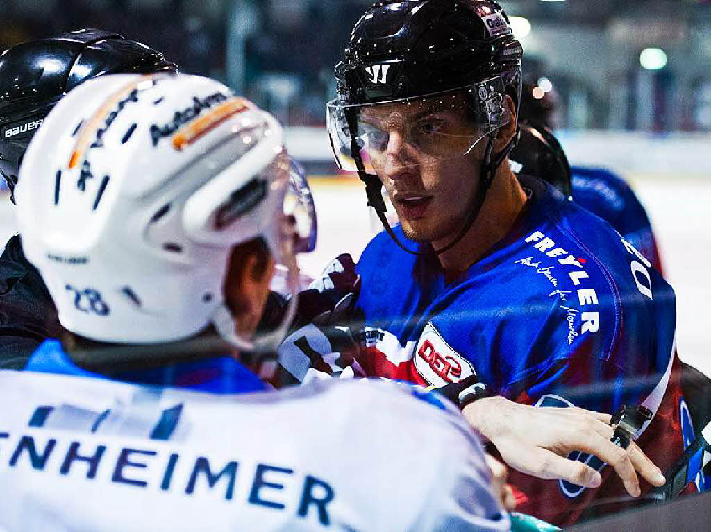 Debt in der zweiten Liga: Der EHC Freiburg musste gegen die Heilbronner Falken an.