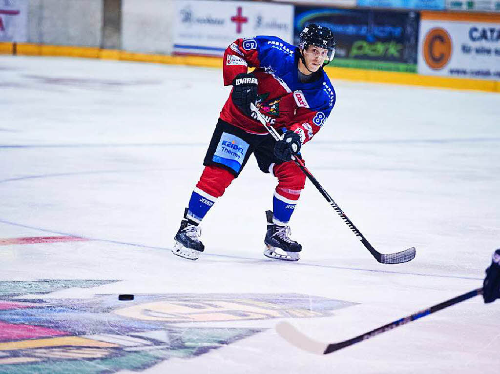 Debt in der zweiten Liga: Der EHC Freiburg musste gegen die Heilbronner Falken an.