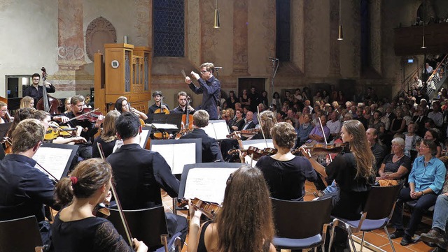 Newcomer mit Power: Die  Jungen Symphoniker Sdbaden bei ihrem ersten Konzert.  | Foto: Dorothee Philipp