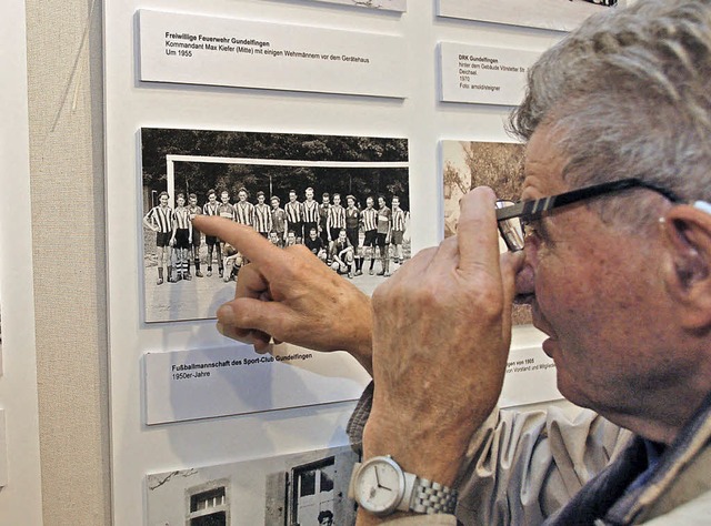 Der Verein fr Heimatgeschichte Gundel... Jubilum mit einer Bilderausstellung.  | Foto: Andrea Steinhart