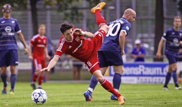 Der FFC, hier Philipp Zfle, geriet auch gegen Pforzheim ins Straucheln.   | Foto: Andreas Klein