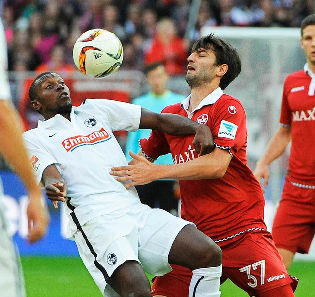 Karim Gud war der Matchwinner der Breisgauer auf dem Betzenberg.  | Foto: Achim Keller