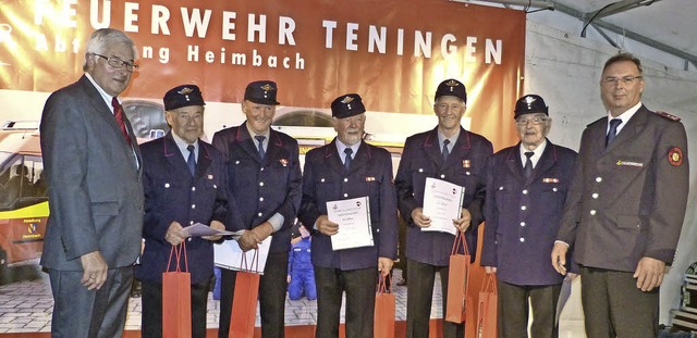 Jubilumsfest 75 Jahre Feuerwehr Heimb...hts Abteilungskommandant Walter Hgle.  | Foto: Aribert Rssel