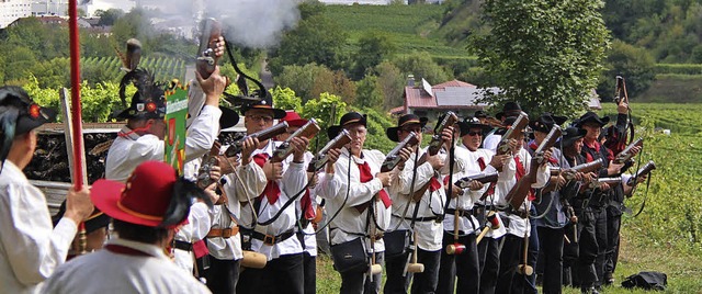 Kanoniere beim langsamen Reihenfeuer  | Foto: Horst DAvid