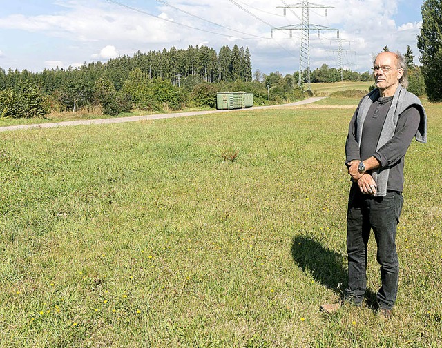 Markus Mller will im Frhjahr auf sei...rafenhausen eine Industriehalle bauen.  | Foto: Dieckmann