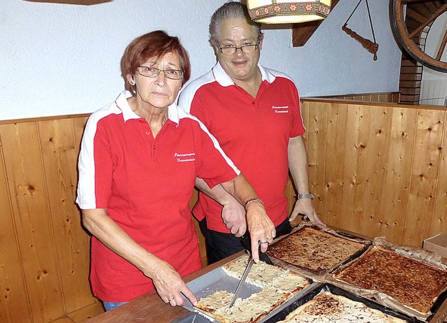 Nachgefragt waren die Zwiebelkuchen be... Untermnstertal in der Florianhtte.   | Foto: Eberhard Gross