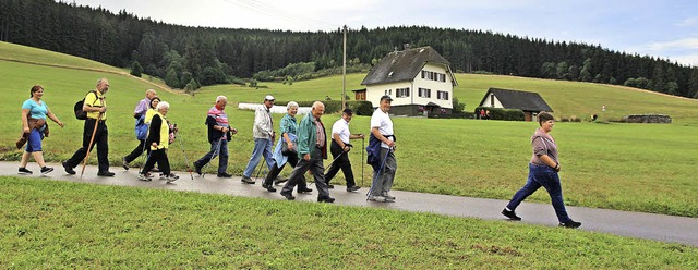 Die Gste des Herbstwandertages durften das Langenordnachtag erwandern.  | Foto: akh