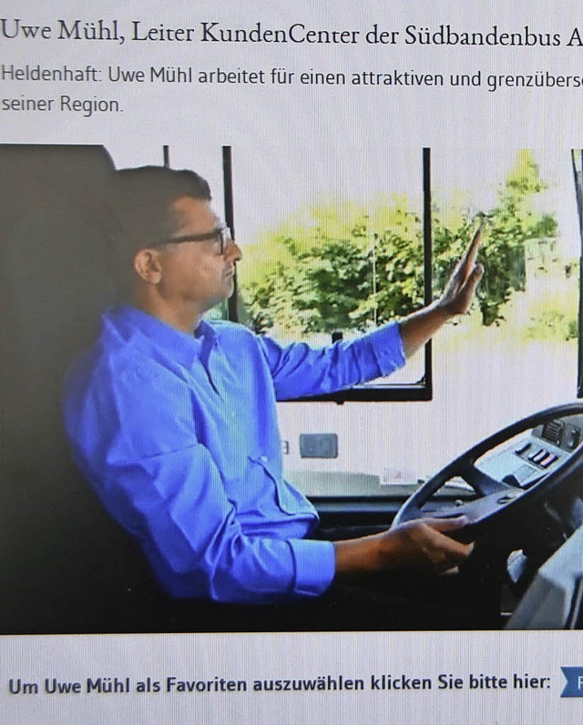 Uwe Mhl grt in dem Video in Basel e... anderen motorisierten Straenverkehr.  | Foto: Peter Gerigk