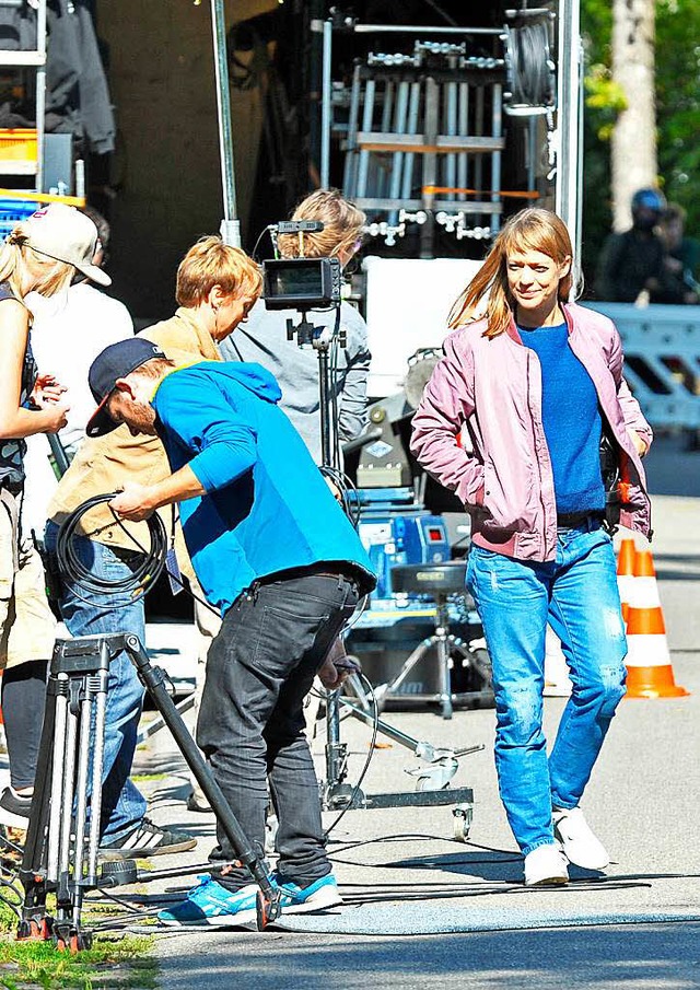 Heike Makatsch spielt die Hauptrolle im Freiburg-&#8222;Tatort&#8220;.  | Foto: Michael Bamberger